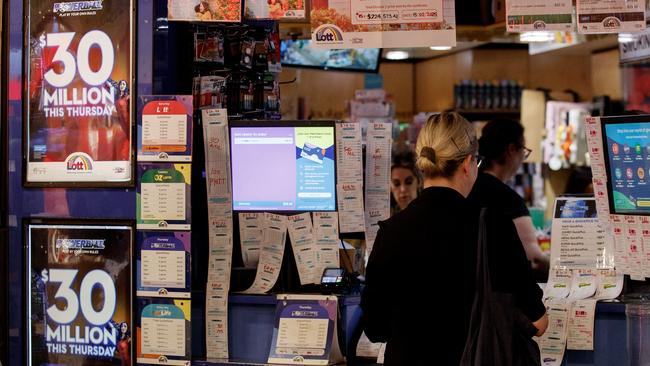 Powerball has jackpotted to $30m. Picture: NewsWire / Nikki Short