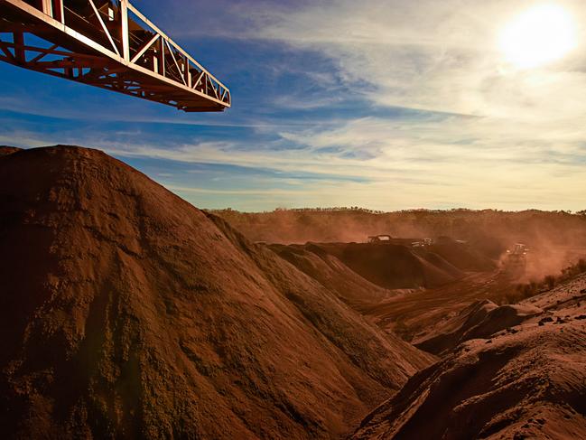 Territory Iron exporting from its stockpile from its Frances Creek Mine.Picture GLENN CAMPBELL