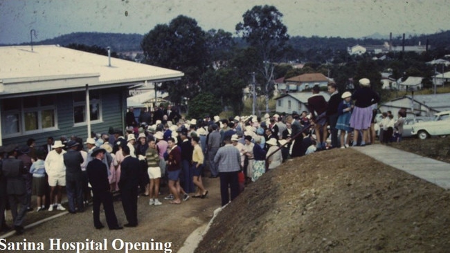 The opening of the original Sarina hospital.