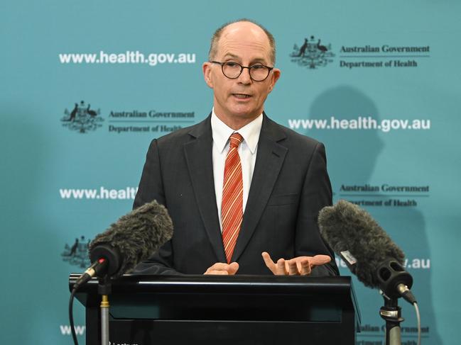 Acting Chief Medical Officer Professor Paul Kelly. Picture: AAP