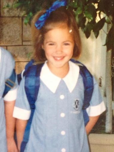 Olivia Rogers on her first day of school.