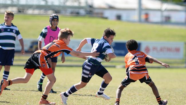 Braelan Marsh playing U11s for Brothers in Rocky.Photo Allan Reinikka / The Morning Bulletin