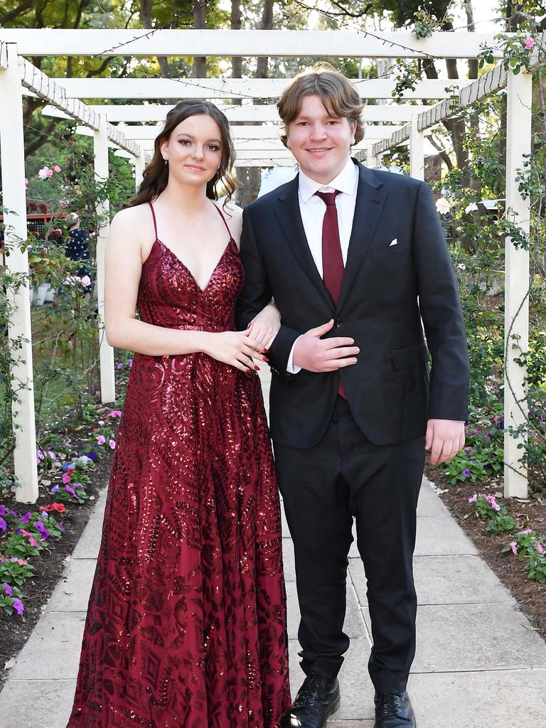 Jessie Leach and Will Stone at Glennie School Formal. Picture: Patrick Woods.