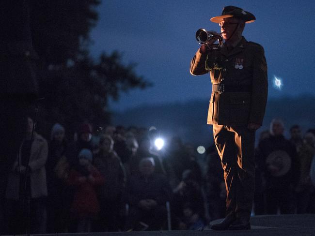 ANZAC DAY Dawn Service at the Hobart Cenotaph, one of the few homegrown rituals in modern Australia. Picture: Chris Kidd