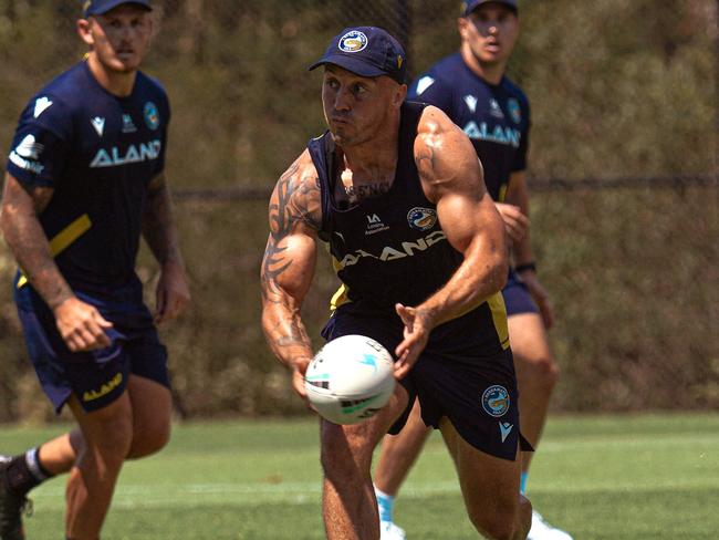 Josh Hodgson in action for the Eels. Photo: Twitter, @TheParraEels.