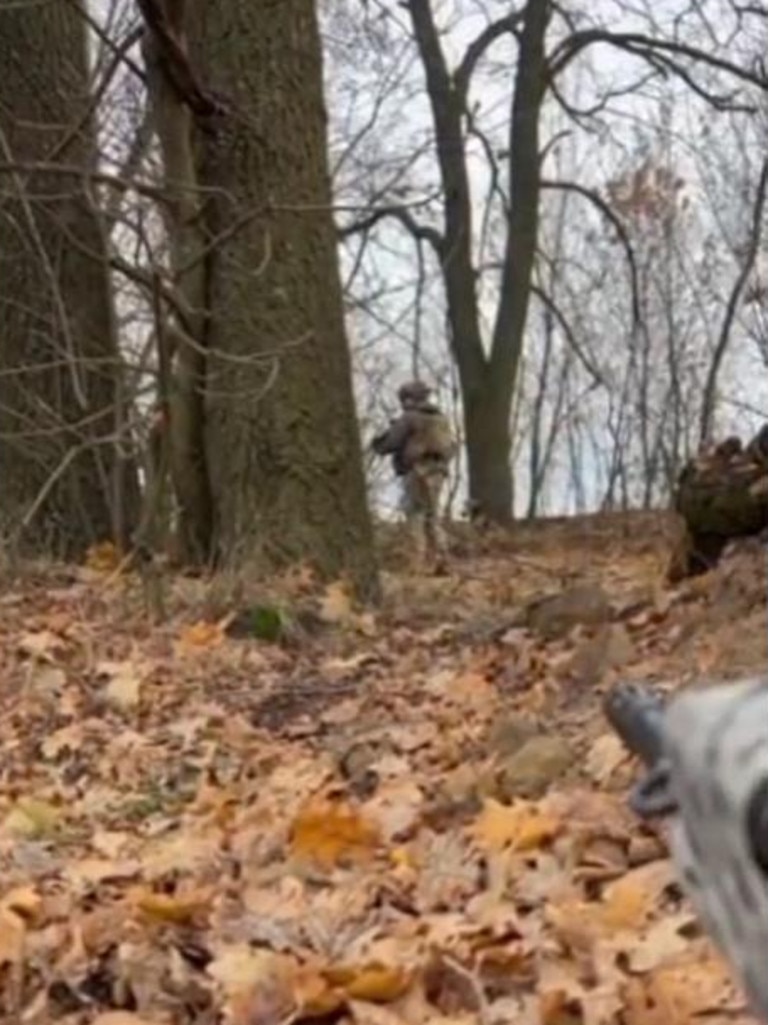 The Russian was filming a Ukrainian soldier.