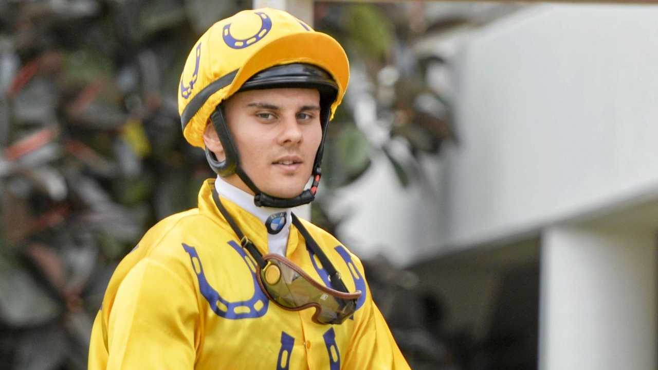 Jockey Taylor Marshall guides Sunny St Cloud back to the Ipswich enclosure after the winning ride. Picture: Cordell Richardson