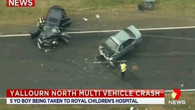 Amber Rose Allen, 7, died in a serious crash at Yallourn North. Picture: 7News