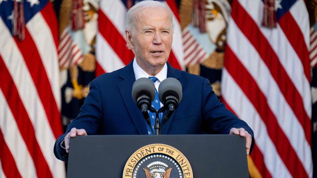 US President Joe Biden banned Chinese hardware and software in connected vehicles earlier this year, citing national security concerns. Picture: SAUL LOEB / AFP