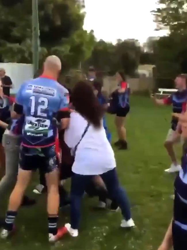 A brawl broke out after a match betweeb Dora Creek and West Wallsend. Picture: Adam Murray