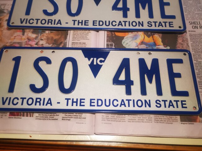 The number plates were not personalised. Picture: Facebook