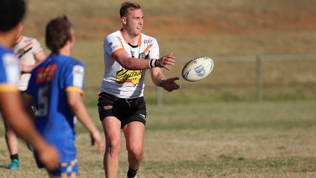 Mitchell Brasington sparks the The Oaks’ attack. Picture: Steve Montgomery