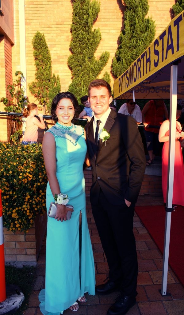 Pittsworth State High School formal 2015 Laura Fraser and James Quinn. Picture: Photo Contributed