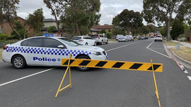 Police are at the scene of a suspicious house fire in Wantirna. Picture: Twitter/@patty_mitchell