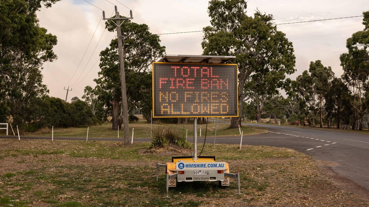 Most of Victoria is subject to a total fire ban. Picture: NewsWire / Diego Fedele