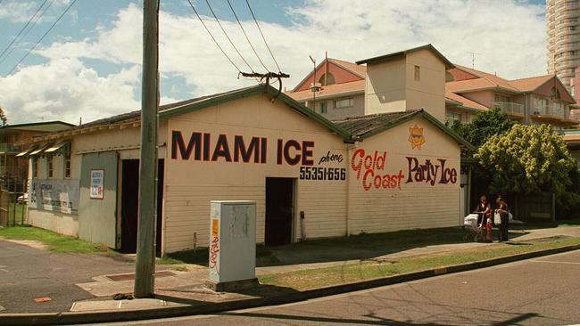 The Miami Ice building in 1999. It became a popular landmark.