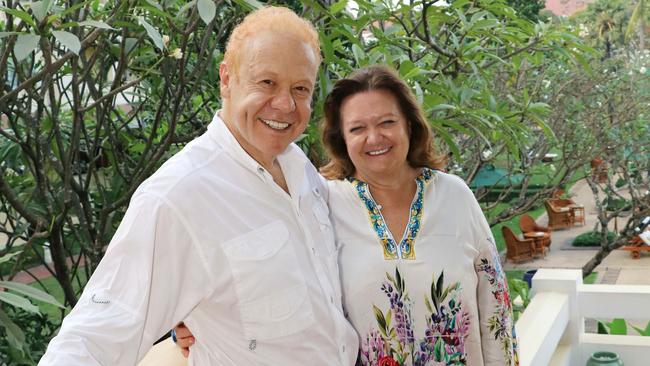 Anthony Pratt and Gina Rinehart. Picture: James Radford.