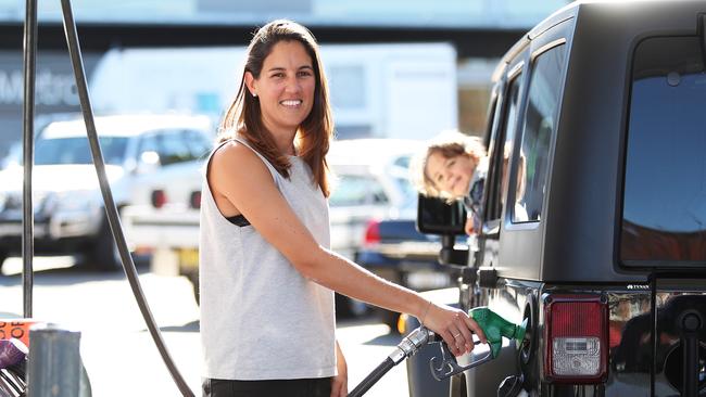 Climbing global oil prices, a weak Australian dollar and widening refining margins have sent the average weekly unleaded fuel price up 30c over the past two months to $2.02 a litre. Picture: Brett Costello