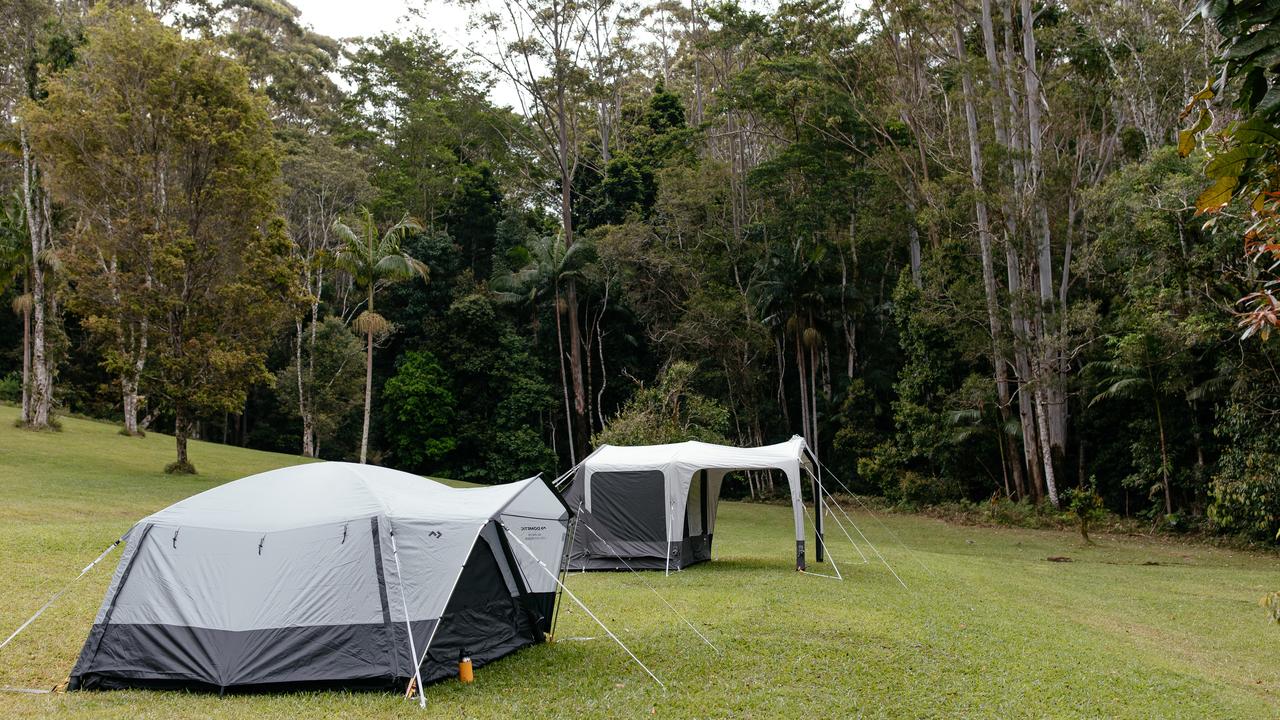 The inflatable tent brings new meaning to air b and b. Picture: Leila Joy