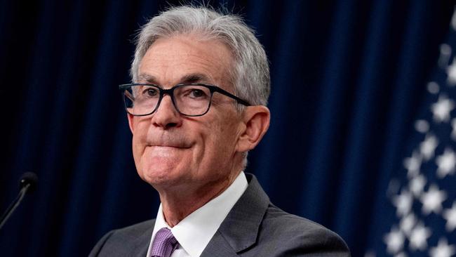 WASHINGTON, DC - JULY 31: Federal Reserve Chairman Jerome Powell takes a question from a reporter at a news conference following a Federal Open Market Committee meeting at the William McChesney Martin Jr. Federal Reserve Board Building on July 31, 2024 in Washington, DC. Powell spoke to members of the media after the Federal Reserve held short-term interest rates where they are with broad expectations that the rate with drop in September.   Andrew Harnik/Getty Images/AFP (Photo by Andrew Harnik / GETTY IMAGES NORTH AMERICA / Getty Images via AFP)