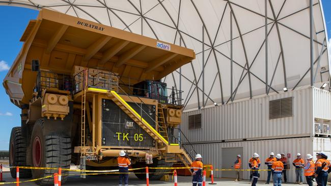 Work begins at Adani’s Carmichael Coal Mine.