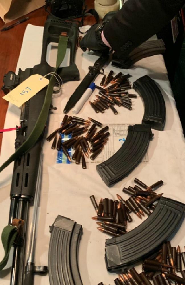 Justice Nicholson said many of the guns were hidden and eleven of them were loaded. Picture: SA Police