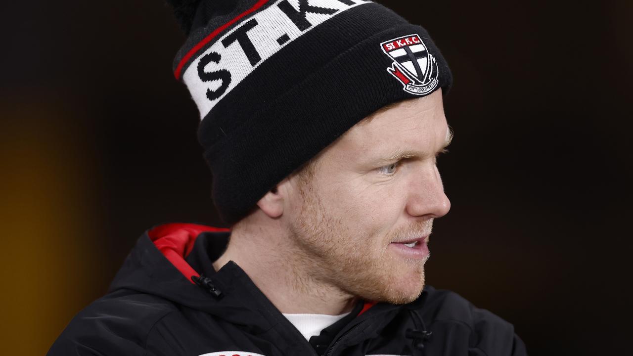 Dan Hannebery will play his last AFL game for St Kilda against the Swans. Picture: Darrian Traynor/Getty Images