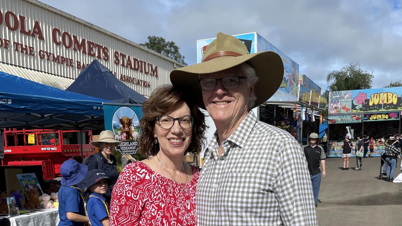 L-R: Sylvia and Chris at the Gympie Show 2025.