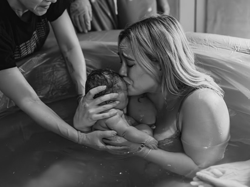 Duff shared beautiful photos of the birth on social media.