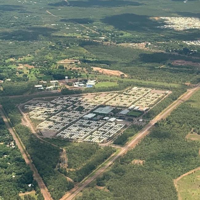 An aerial view of Darwin's Howard Springs Quarantine Facility. Picture: Supplied/ NT Health