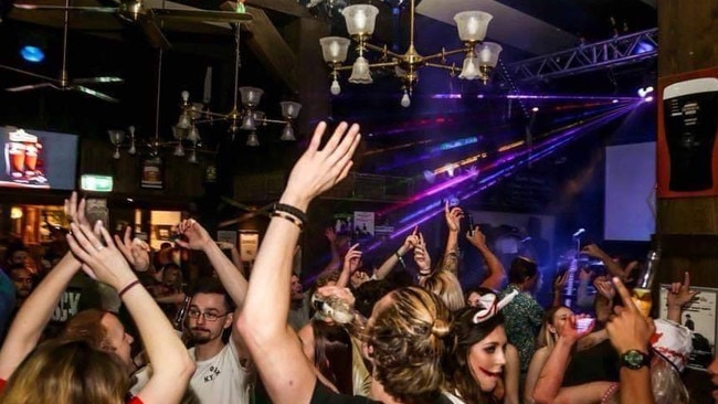 Partygoers enjoy a night on the dance floor. Picture: The Irish Facebook page