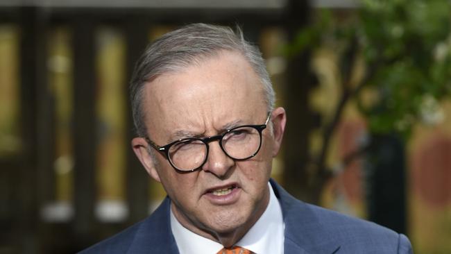 Anthony Albanese on Wednesday will say that ‘getting wages moving again’ is a critical focus for the government as it moves to contain skyrocketing inflation. Picture: NCA NewsWire / Andrew Henshaw