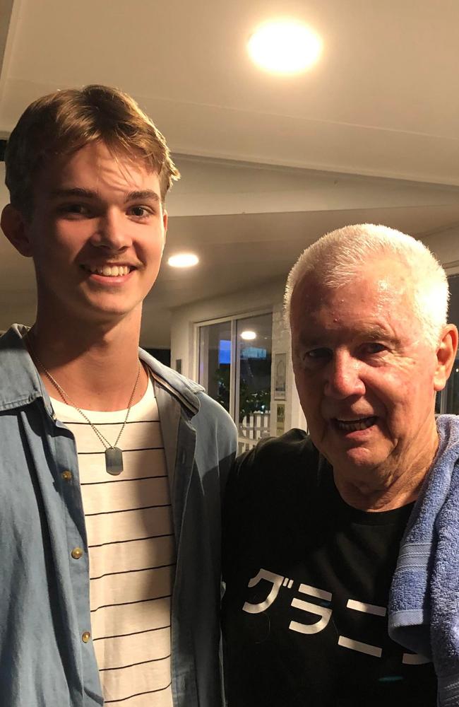 A legend of Aussie pop music with the future: Casey Alexander, 17, from Coffs Harbour opened for Daryl Braithwaite at Moonee Beach Hotel. Picture: supplied