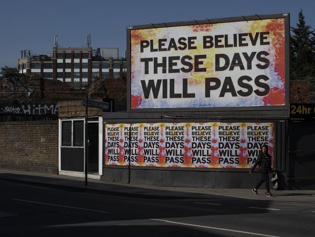 London street art sums it up. Picture Getty Images