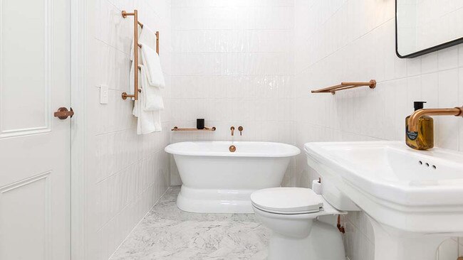 All-white ensuite. Picture: supplied