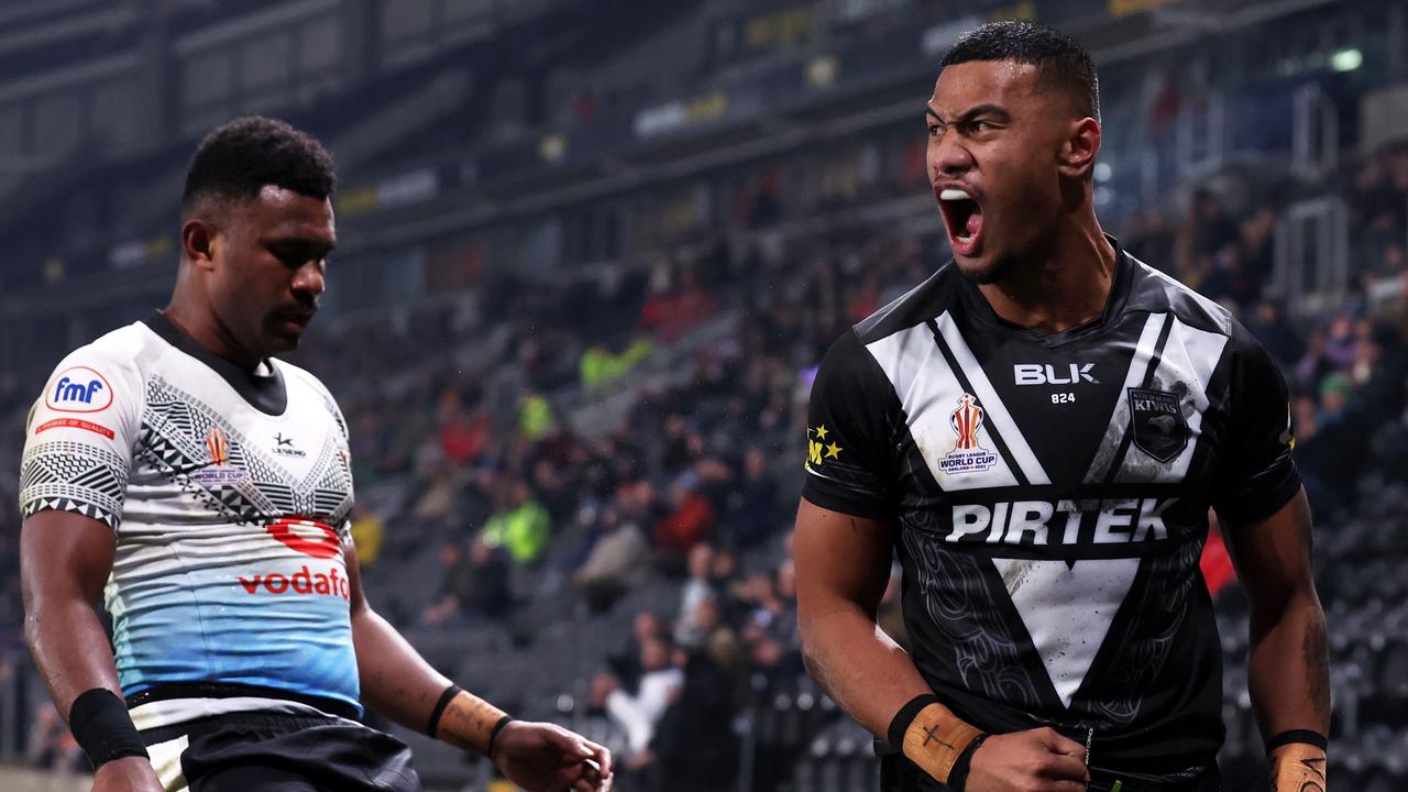 Mulitalo played four games at the World Cup and helped the Kiwis reach the semi-final, where they were beaten by Australia. Picture: Alex Livesey / Getty Images for RLWC