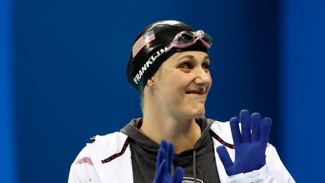 Missy Franklin of the United States returned home to a heartwarming tribute.