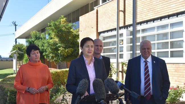 Premier Annastacia Palaszczuk visited Warwick earlier this year to announce $20M drought resilience package for Southern Downs. Picture: Jessica Paul