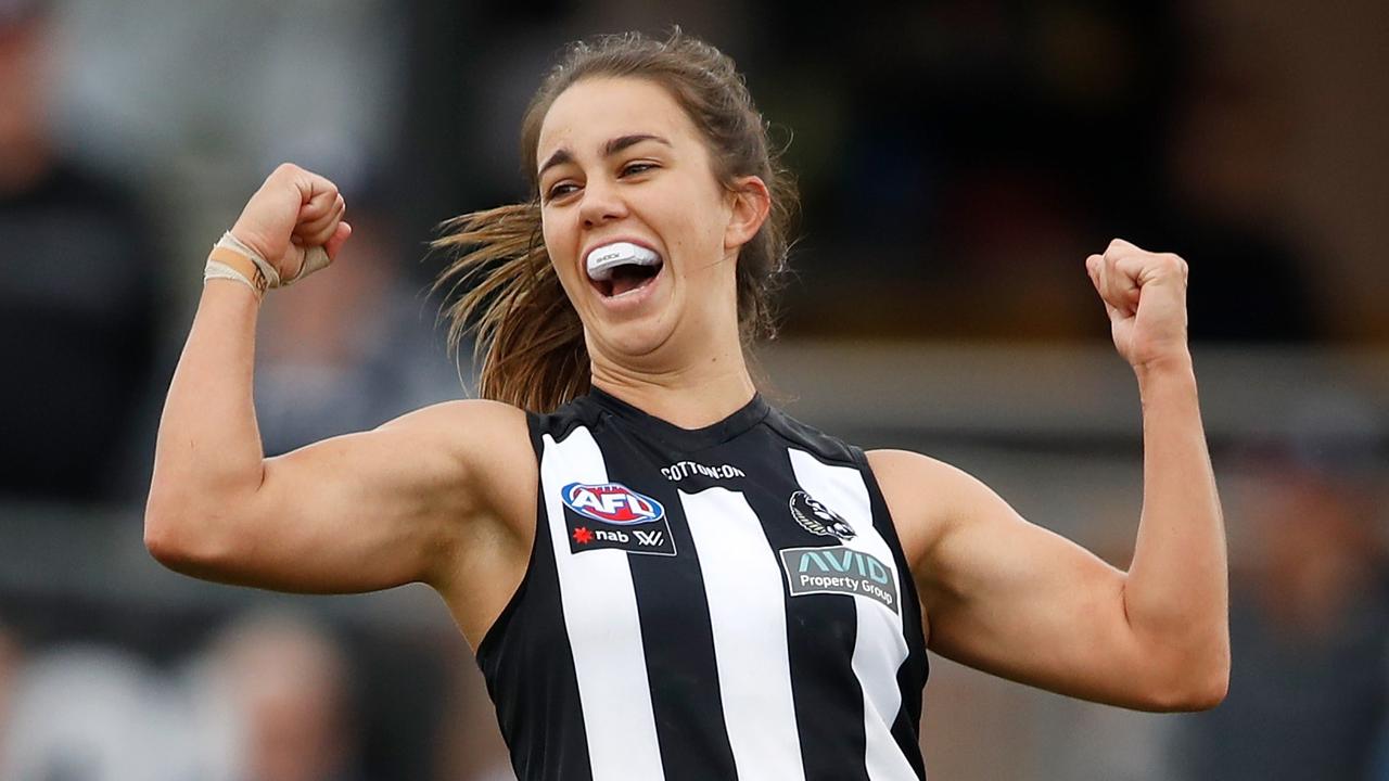 Chloe Molloy has been named captain of the AFLW 22Under22. Photo: Dylan Burns/AFL Photos via Getty Images.