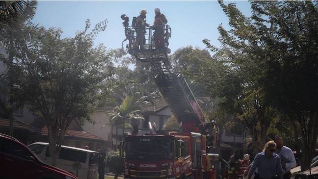 Emergency services were called to the Bayside Court property about 7.15am. Picture: ABC