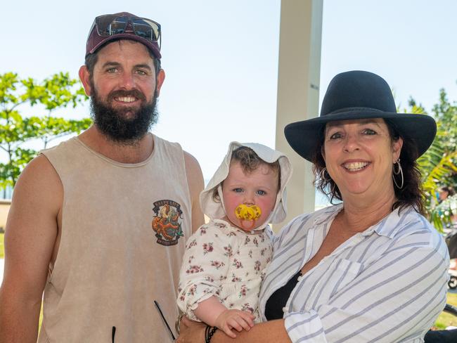 Scott Kavney, Freya Kavney and Alison Norman at the official opening of Seaforth Esplanade Redevelopment Saturday 2 September 2023 Picture: Michaela Harlow