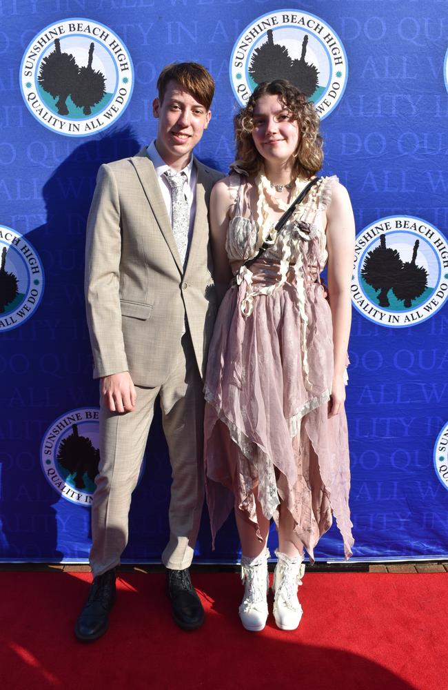 Alyshia and Cooper at the Sunshine Beach State High School formal 2024.