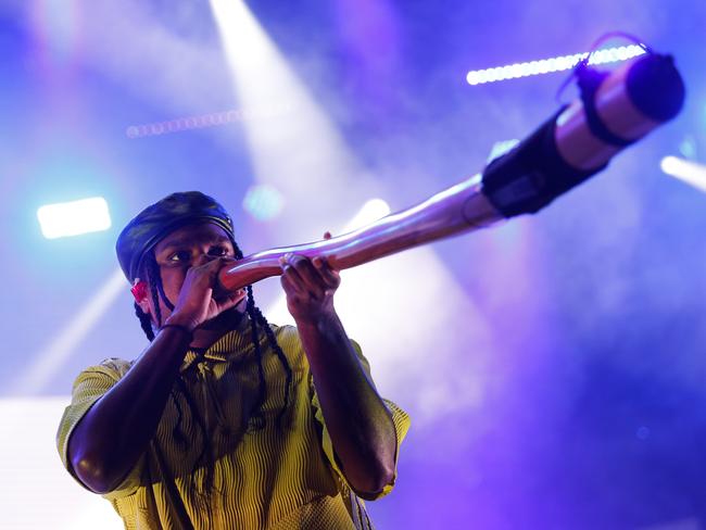 Baker Boy is on the line-up for the Woodford Folk Festival. Picture: Dylan Burns/AFL Photos via Getty Images