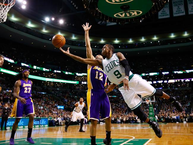 Rajon Rondo (No. 9).