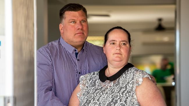 Peter and Sarah Milosevic survived a traffic accident but lost their unborn baby. Picture: David Martinelli