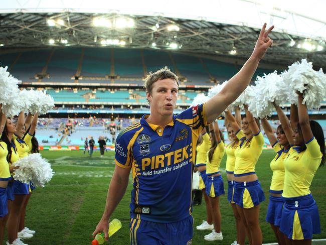 Brett Finch farewelled the Eels before claiming a premiership with Melbourne Storm.