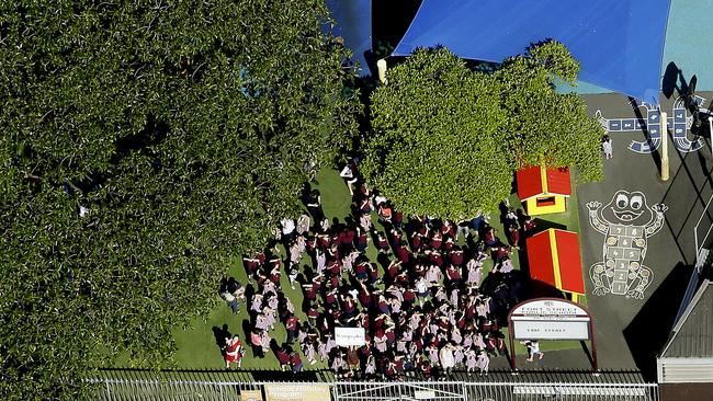 Fort Street Public school students enjoy the playground. Picture: John Appleyard