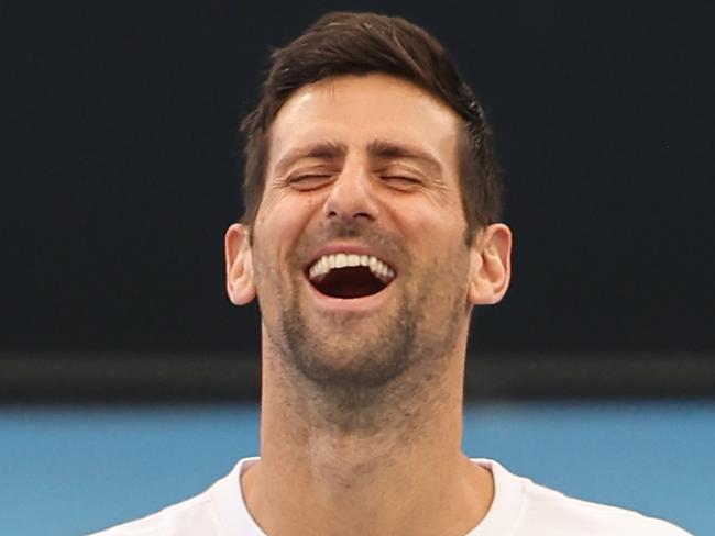 ADELAIDE, AUSTRALIA - NewsWire Photos December 28 2022: Serbian tennis player Novak Djokovic is seen during a training session at Memorial Drive in Adelaide. NCA NewsWire / David Mariuz