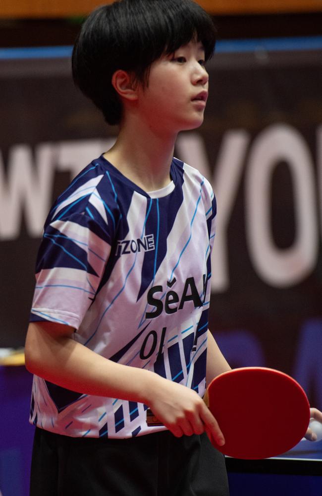 Heo Yerim KOR at the WTT Youth Contender Darwin 2023, Marrara Indoor Stadium, Darwin. Picture: Pema Tamang Pakhrin