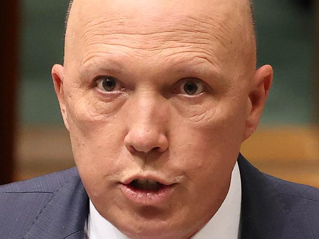 CANBERRA, AUSTRALIA - NewsWire Photos  NOVEMBER 23, 2021: Peter Dutton during Question Time in the House of Representatives in Parliament House Canberra.Picture: NCA NewsWire / Gary Ramage